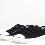 AKROS VELCRO RUNNERS SNEAKERS - BLACK